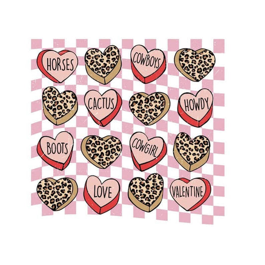 Cheetah Candy Hearts