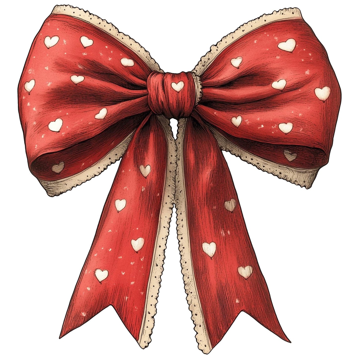 Red Heart Bow