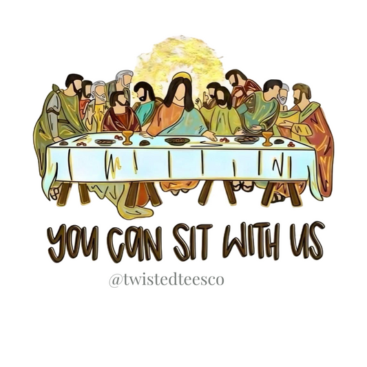 You can sit with us